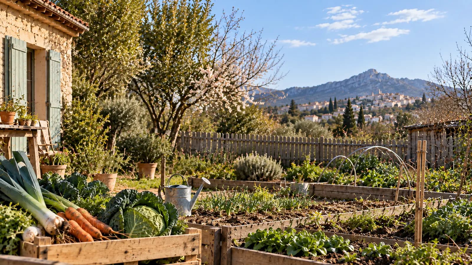 Potager européen au fil des saisons